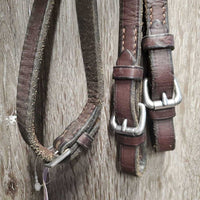 Rsd Bridle, Soft ?Nunn Finer Rubber Reins *gc, v.dirty, dry, stiff, edge scrapes, older