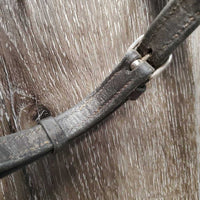 Rsd Bridle, Soft ?Nunn Finer Rubber Reins *gc, v.dirty, dry, stiff, edge scrapes, older
