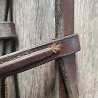 Rsd Bridle, Soft ?Nunn Finer Rubber Reins *gc, v.dirty, dry, stiff, edge scrapes, older
