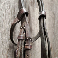 Rsd/FS Hunter Bridle, Wide Noseband, Braided Reins *gc, dirty, dry, rubs, older

