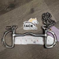 Low Port Kimberwick Bit, Chain *gc, scuffs, dirty, stains, scratches
