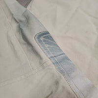 High Waist Side Zip Breeches *gc, mnr loose threads, rubs, seam puckers, stains, discolored seast & legs
