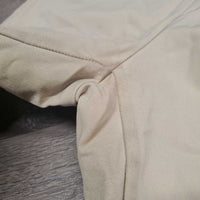 High Waist Side Zip Breeches *gc, mnr loose threads, rubs, seam puckers, stains, discolored seast & legs

