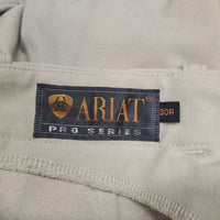 High Waist Side Zip Breeches *gc, mnr loose threads, rubs, seam puckers, stains, discolored seast & legs