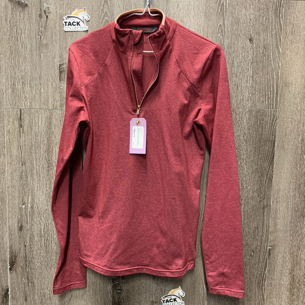 LS Shirt, Mesh Back, 1/4 Zip Up *xc, like new