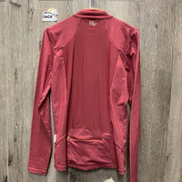 LS Shirt, Mesh Back, 1/4 Zip Up *xc, like new