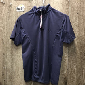 SS Polo Shirt, 1/4 Zip Up *vgc, older, mnr snags & pills