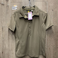 SS Polo Shirt, 2/3 Snap Up *gc/fair, v.snagged
