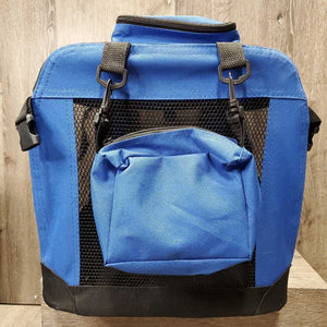 Collapsible - Hard Frame Nylon & Mesh Pet Carrier, top storage bag, snap on accessory bag *vgc, clean, marker, mnr hair, dirt & stains