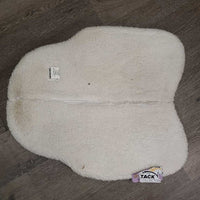 Thick Foam Half Pad, Fleece Half Pad *gc, older, mnr dirt, hair, clumpy

