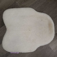 Thick Foam Half Pad, Fleece Half Pad *gc, older, mnr dirt, hair, clumpy
