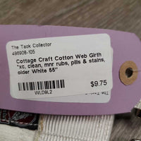 Cotton Web Girth *xc, clean, mnr rubs, pills & stains, older