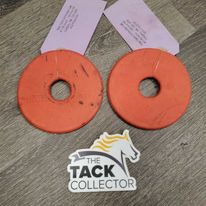 2 Rubber Bit Guards *vgc, clean, discolored, stains, older