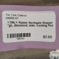 1 ONLY Rubber Martingale Stopper *gc, discolored, older, cracking
