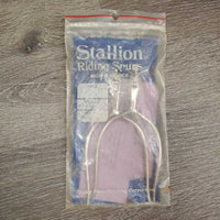 "Stallion" Slip On Western Heel Spurs - Rowels, bag *like new, mnr rubs?stains
