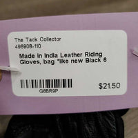 Leather Riding Gloves, bag *like new