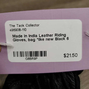 Leather Riding Gloves, bag *like new