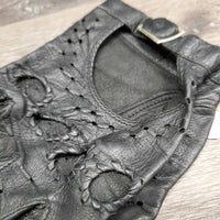 Soft Leather Riding Gloves *gc, rubs, stains, faded, threads, film?dirt