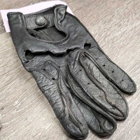 Soft Leather Riding Gloves *gc, rubs, stains, faded, threads, film?dirt
