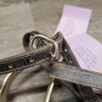 Hvy Thick Dressage Rowel Spurs, Thick Leather Spur Straps *vgc, clean, scratches, rubs, faded, scuffs, older
