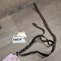 Pr Wide Leather Spur Straps *gc, clean, residue, twists, stretched & extra? holes, creases, older