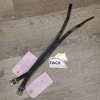 Thick Leather Spur Straps *gc/fair, stiff, trimmed/cut end, residue, bent, older