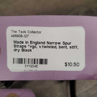 Narrow Spur Straps *vgc, v.twisted, bent, stiff, dry