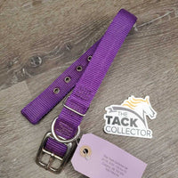 Leather Browband, double loop ends *gc, dirty, rubs, older, faded