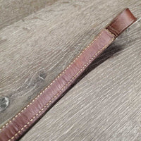 Laced Rsd Browband *gc, clean, older, stiff, dry, mnr residue