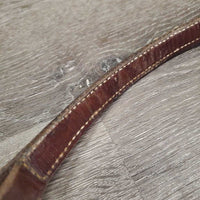 Laced Rsd Browband *gc, clean, older, stiff, dry, mnr residue
