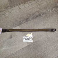 Brass Clinker Thick Browband *vgc, mnr dirt, creases
