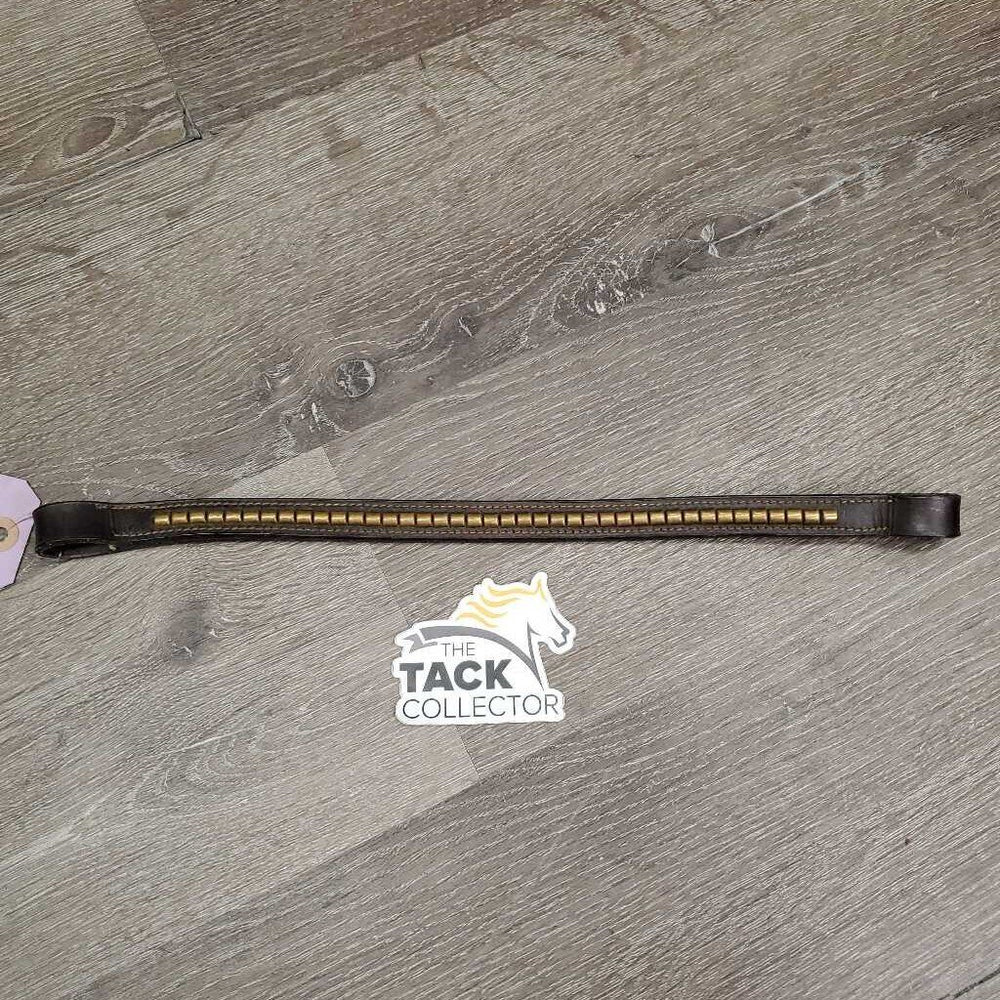 Brass Clinker Thick Browband *vgc, mnr dirt, creases