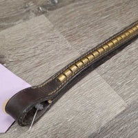 Brass Clinker Thick Browband *vgc, mnr dirt, creases
