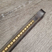 Brass Clinker Thick Browband *vgc, mnr dirt, creases