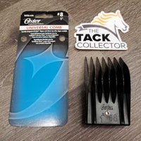 #8 - 1" Plastic Clipper Blade Guard Attachment - Universal Comb, Box *new
