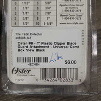 #8 - 1" Plastic Clipper Blade Guard Attachment - Universal Comb, Box *new