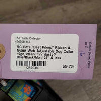 "Best Friend" Ribbon & Nylon Web Adjustable Dog Collar *vgc, clean, mnr dusty?