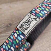 Ribbon & Nylon Web Adjustable Dog Collar *vgc, mnr dirt?dust
