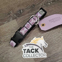 "Floral" Ribbon Nylon Web Dog Collar, adjustable *xc, clean