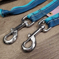 Stretchy Bungee Active Dog Leash, 2x snaps *gc, knotted, mnr stains
