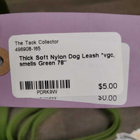 Thick Soft Nylon Dog Leash *vgc, smells