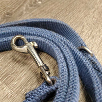 Nylon Dog Leash, adjustable D Rings *gc, edge rubs & frays, faded, stains
