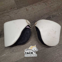 Wool Lined Hind Boots, velcro *gc/fair, older, clean, stains, cracks?