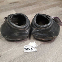 2 Hoof Boots *gc, mnr hair, dirt, rubs, caked dirt inside