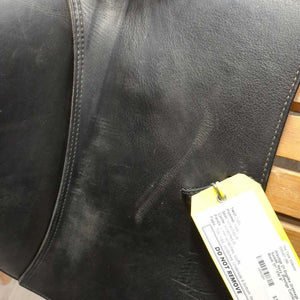 17" *XW 6" Prestige D1 Engelke Dressage Saddle, Navy Prestige Cotton Cover, Wool Flocking, Shoulder Relief Panels, Lg Front Blocks, Flaps: 16"L x 12"W, Serial #: 17M 3840611 LZ1