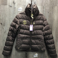 High Collar Puffy Winter Jacket, zip *xc/vgc, missing tab

