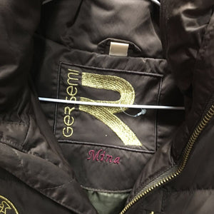High Collar Puffy Winter Jacket, zip *xc/vgc, missing tab