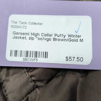 High Collar Puffy Winter Jacket, zip *xc/vgc, missing tab