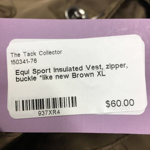 Insulated Vest, zipper, buckle *like new