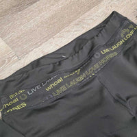 Boot Cut Leggings, Pull On *gc, mnr stain, seat & legs: seam rubs & frays, older
